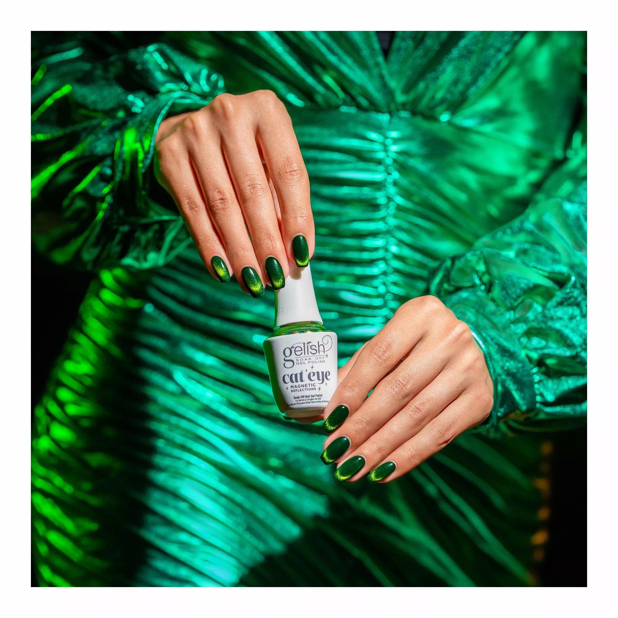 Gelish Magnetic Reflections Green Lights Only, 0.5 oz