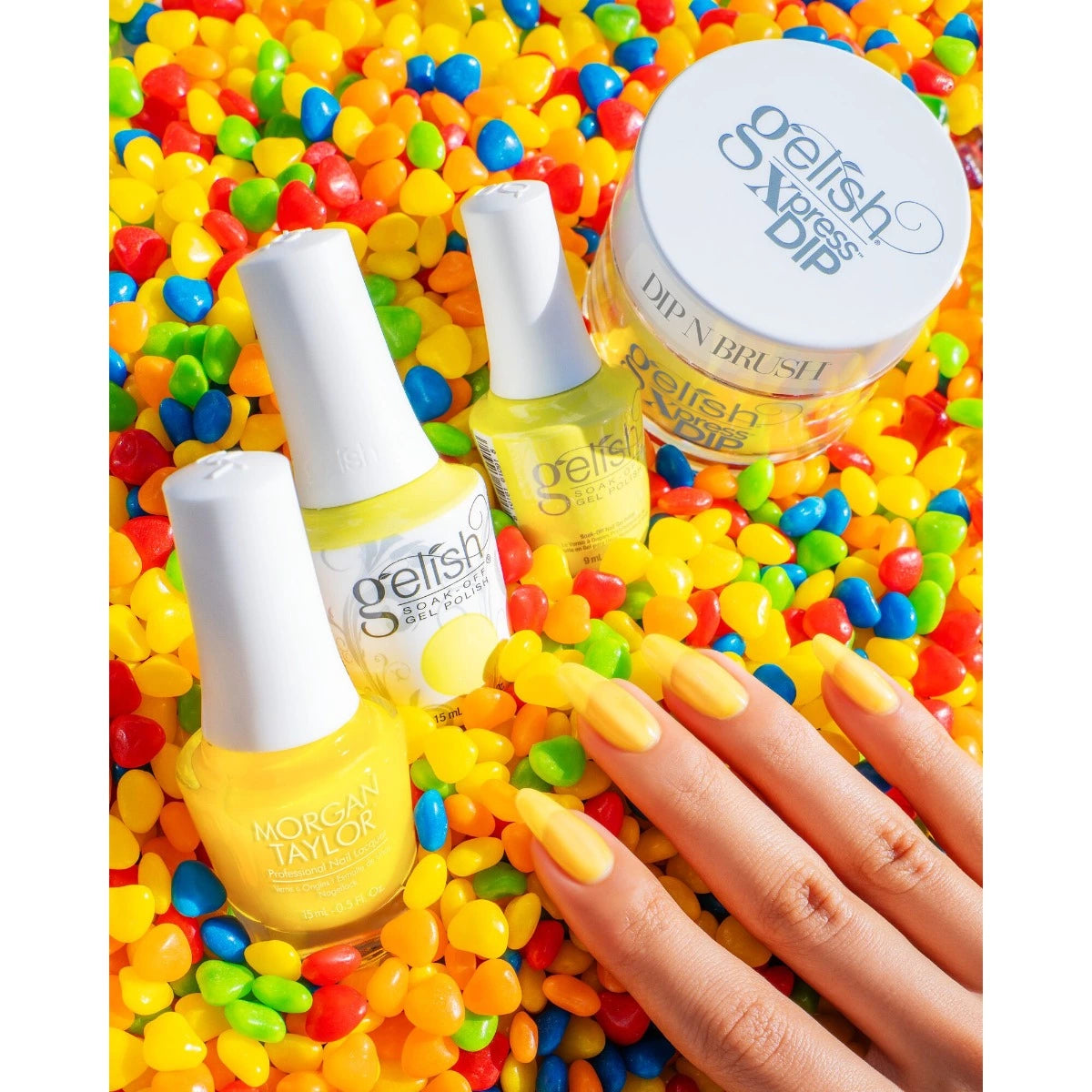 Gelish Soak-Off Gel Polish Lemon Drop Lush, 0.5 oz