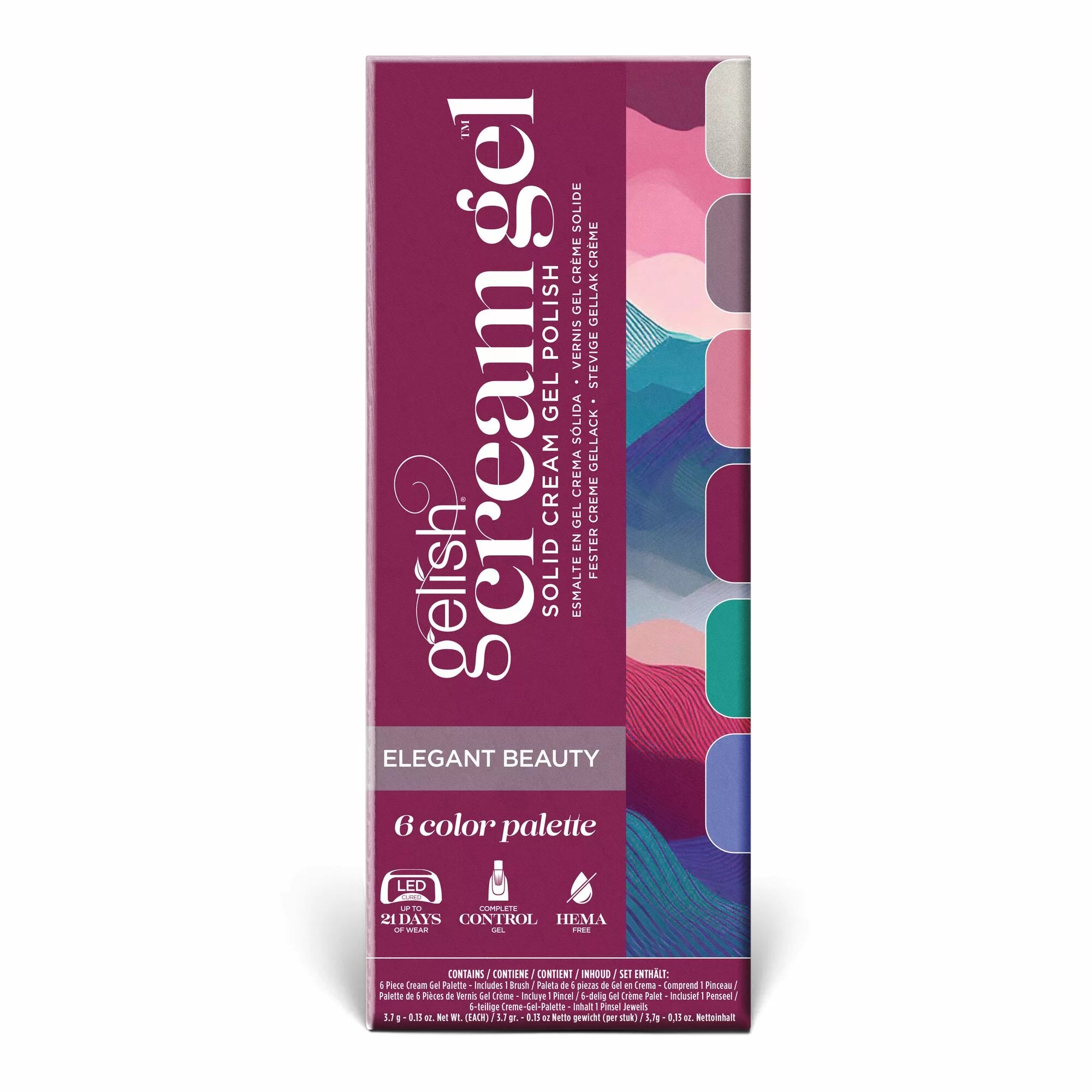 Gelish Cream Gel Elegant Beauty, 6PC
