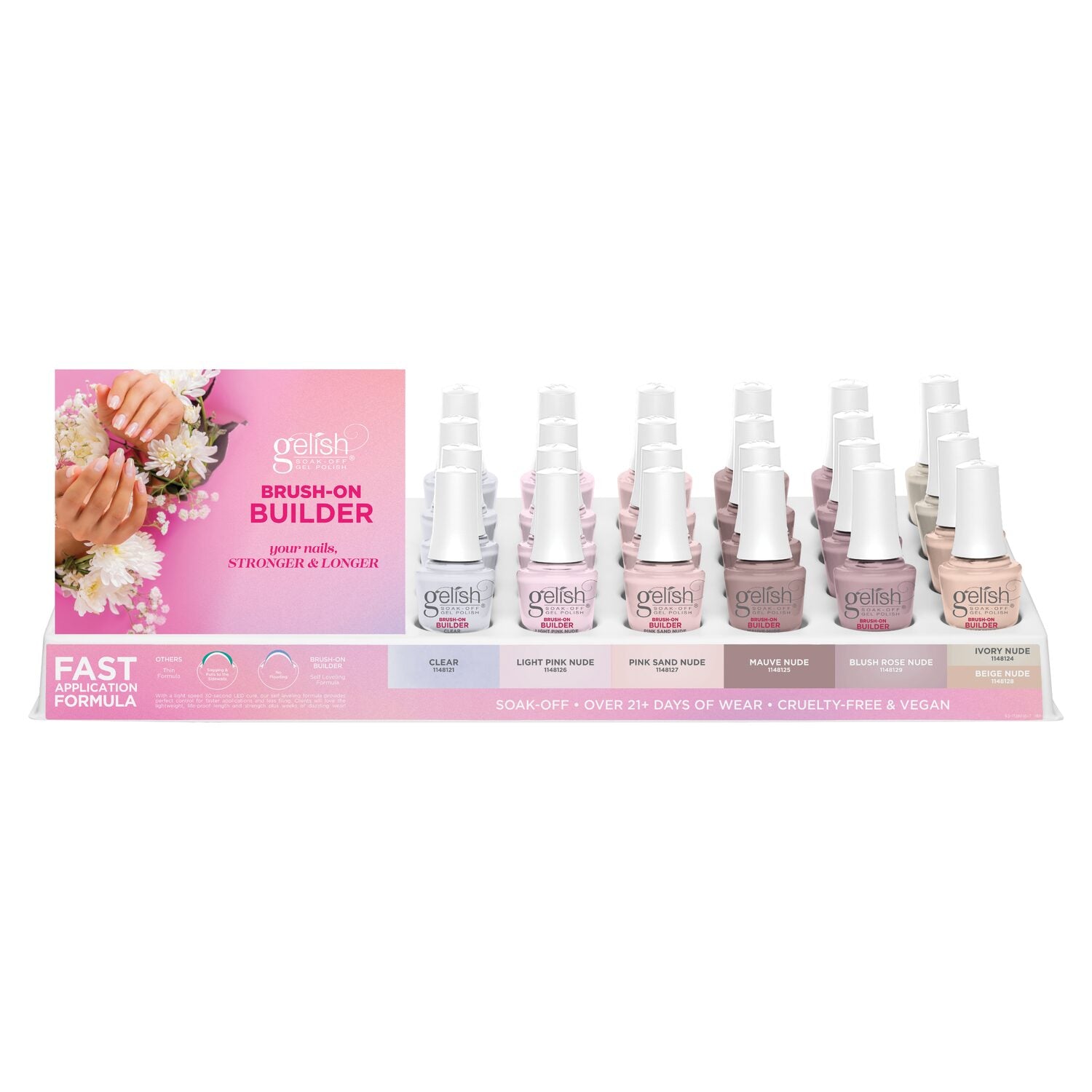 Gelish Brush-On Builder 24pc Display