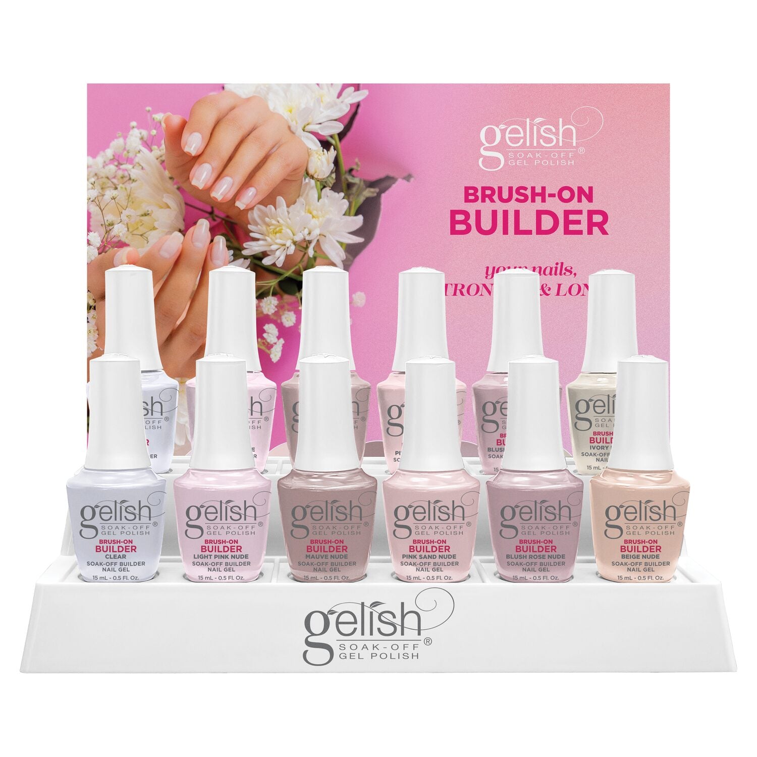 Gelish Brush-On Builder 12pc Display