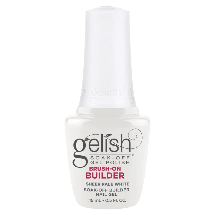 Gelish Brush-On Builder Sheer Pale White, 0.5 oz