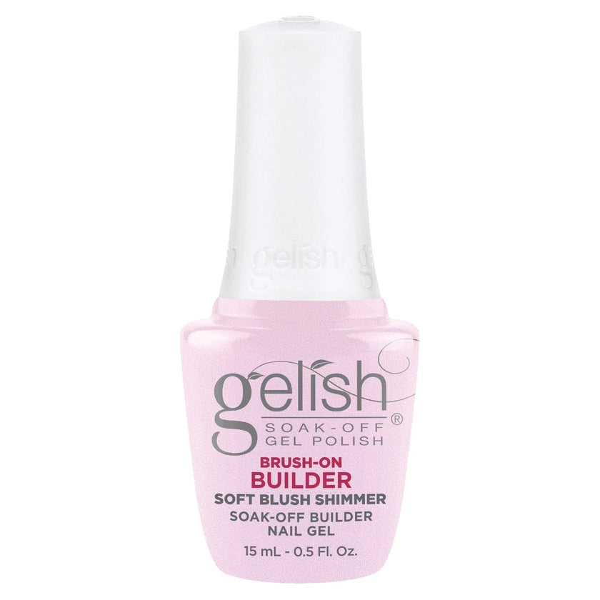 Gelish Brush-On Builder Pale Pink Shimmer, 0.5 oz