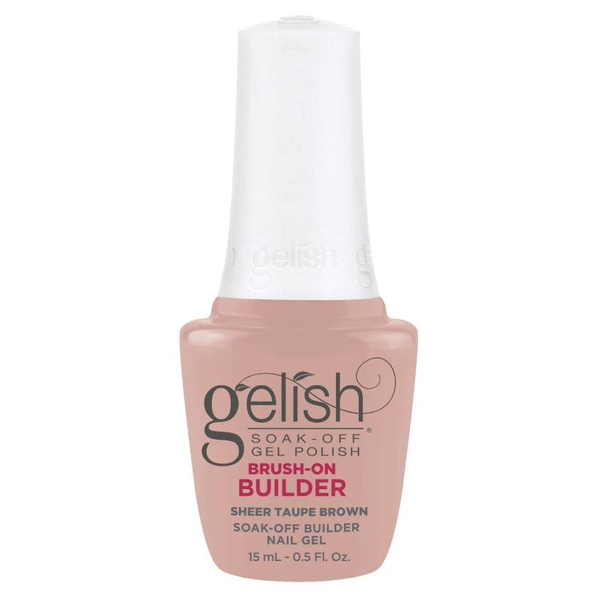 Gelish Brush-On Builder Sheer Taupe Brown, 0.5 oz