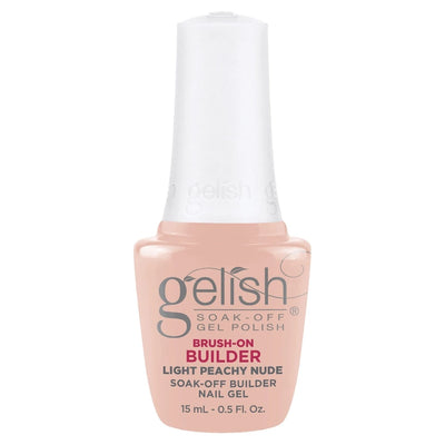 Gelish Brush-On Builder Light Peachy Nude, 0.5 oz