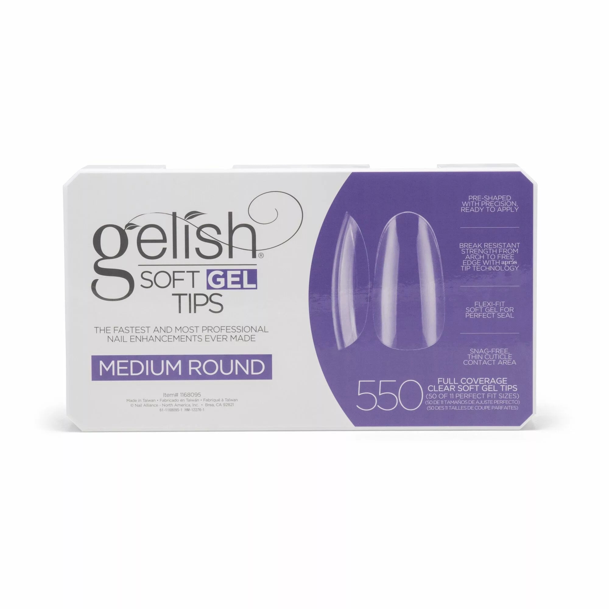 Gelish Soft Gel™ Tips - Medium Round 550CT