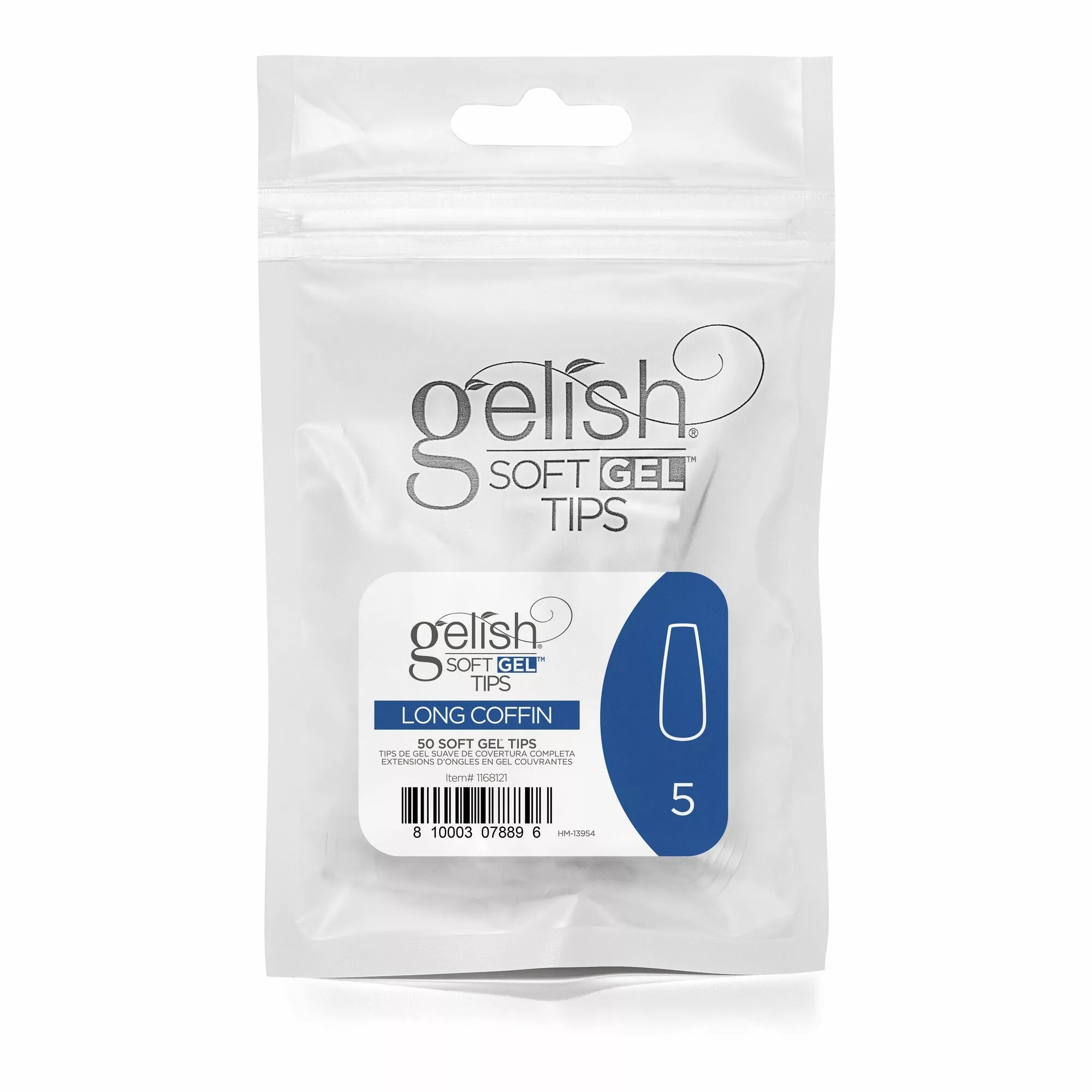 Gelish Soft Gel™ Long Coffin Refill, Size 5 (50CT)