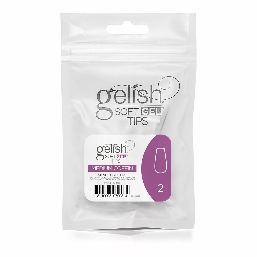 Gelish Soft Gel™ Medium Coffin Refill, Size 2 (50CT)