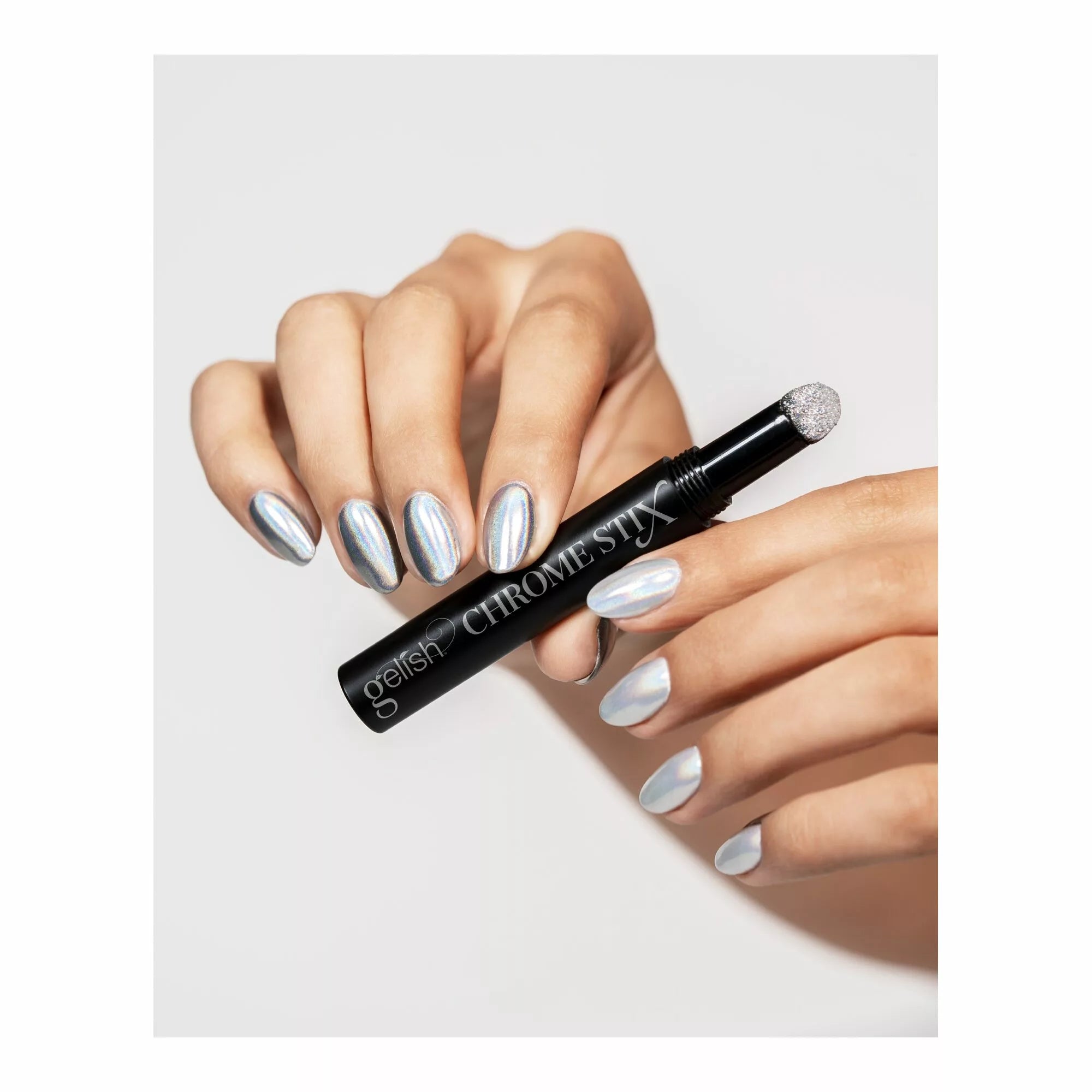 Gelish Chrome Stix, Silver Holographic