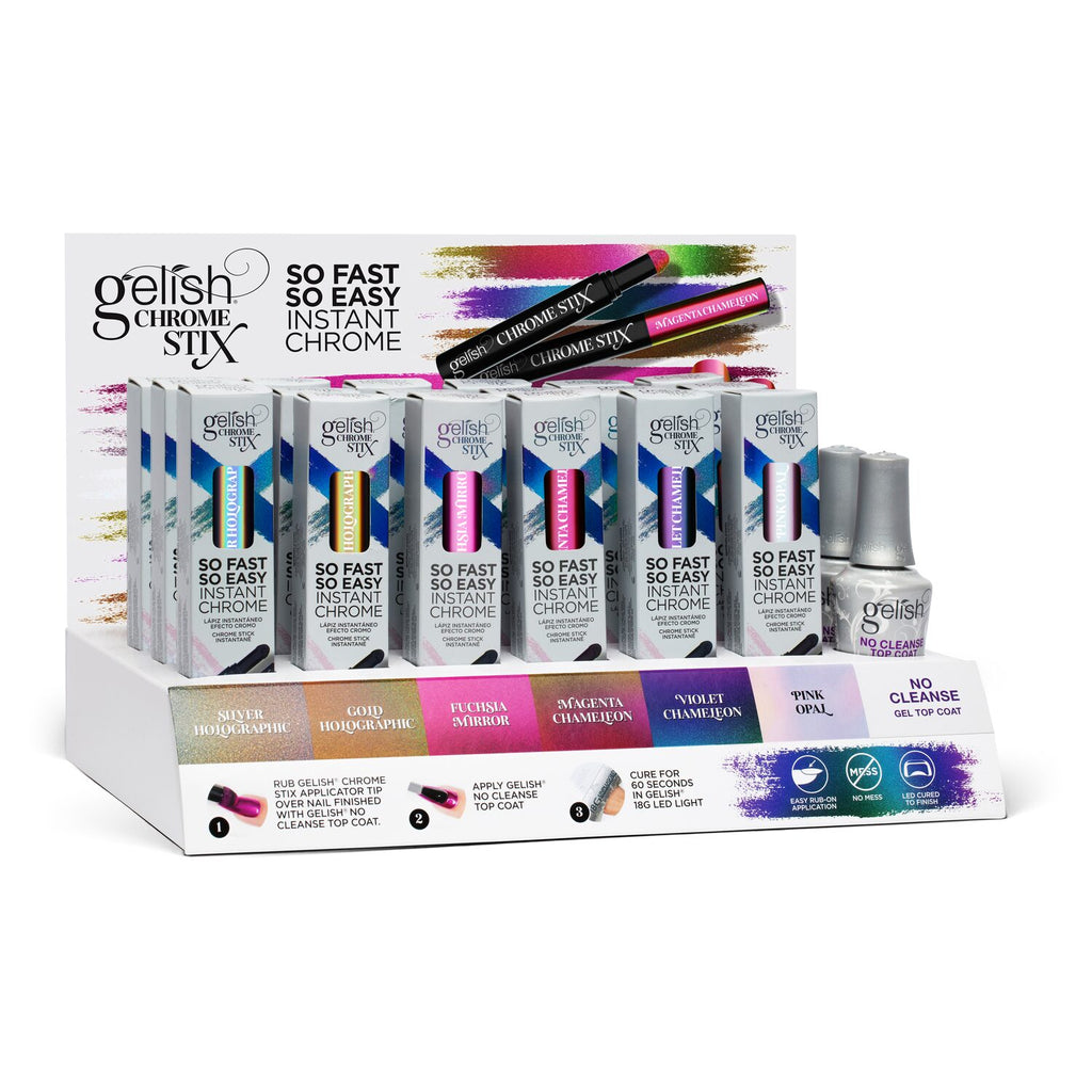 Gelish Chrome Stix Display