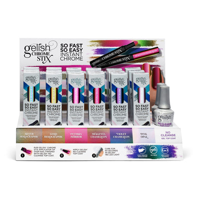 Gelish Chrome Stix Display