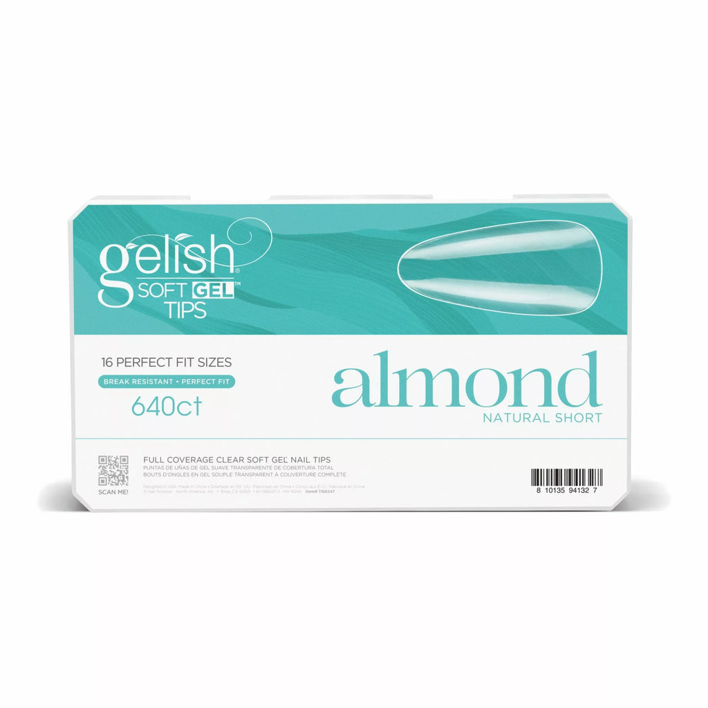 Gelish Soft Gel™ Tips - Short Almond 640CT