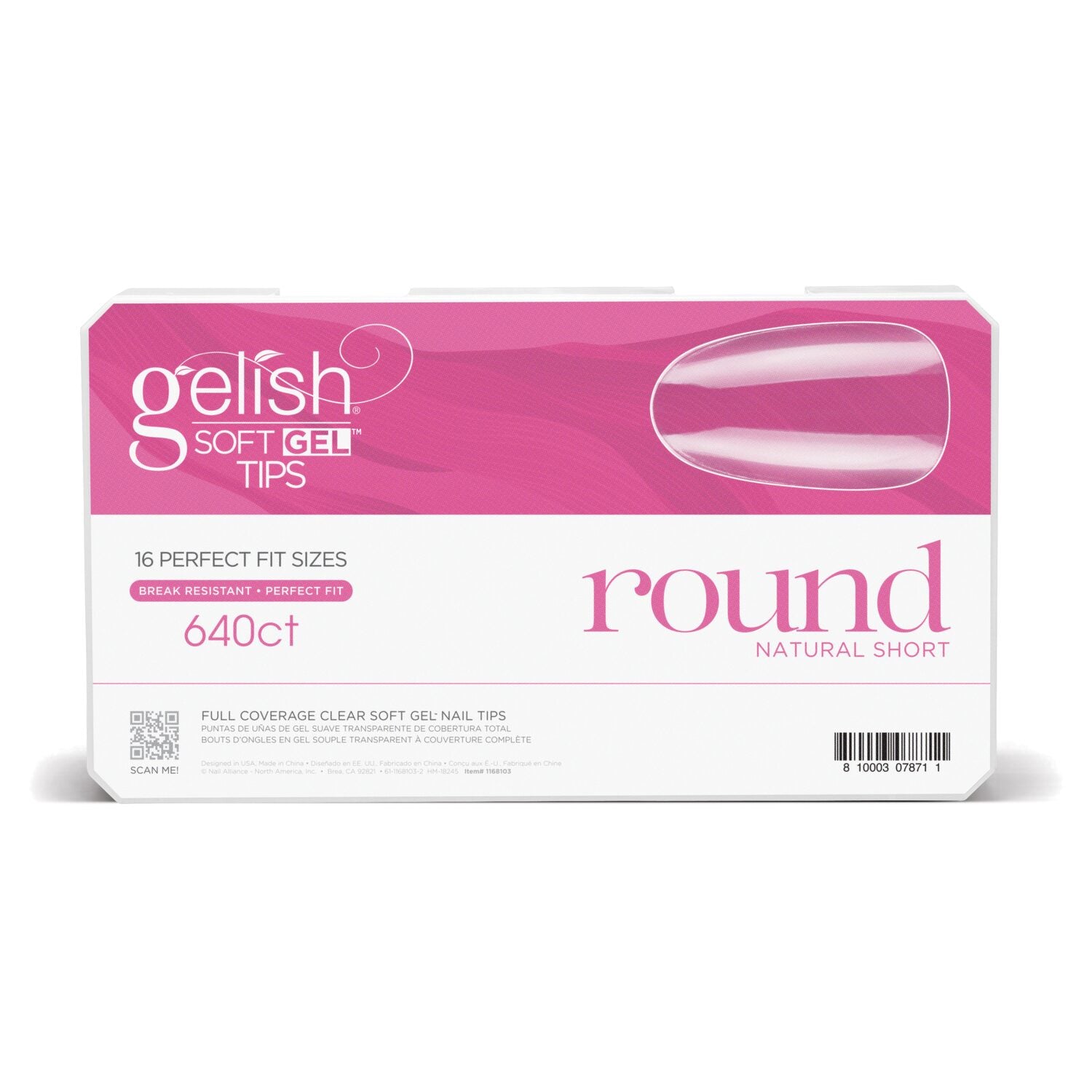 Gelish Soft Gel™ Tips - Short Round 640CT