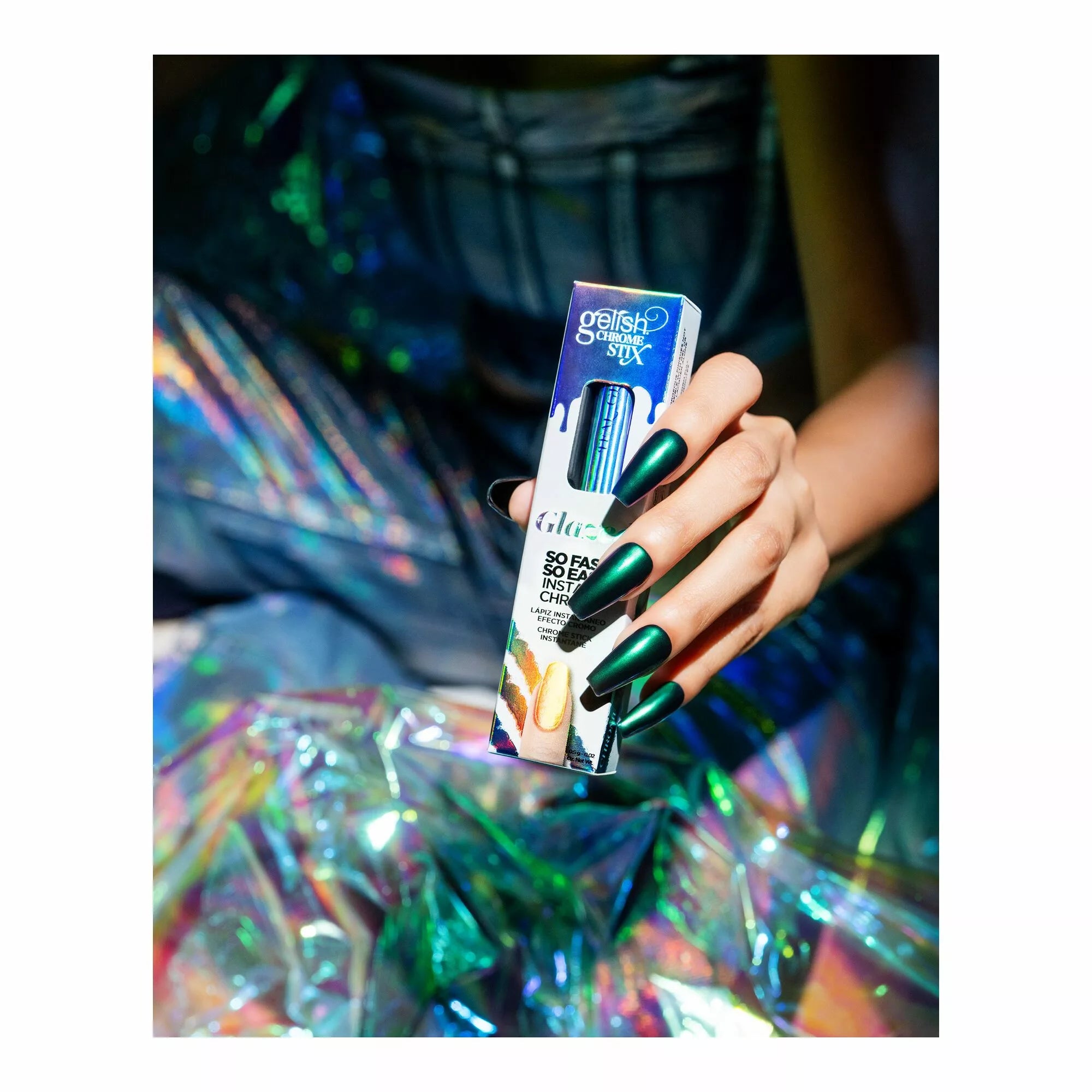 Gelish Chrome Stix, Teal Glazed