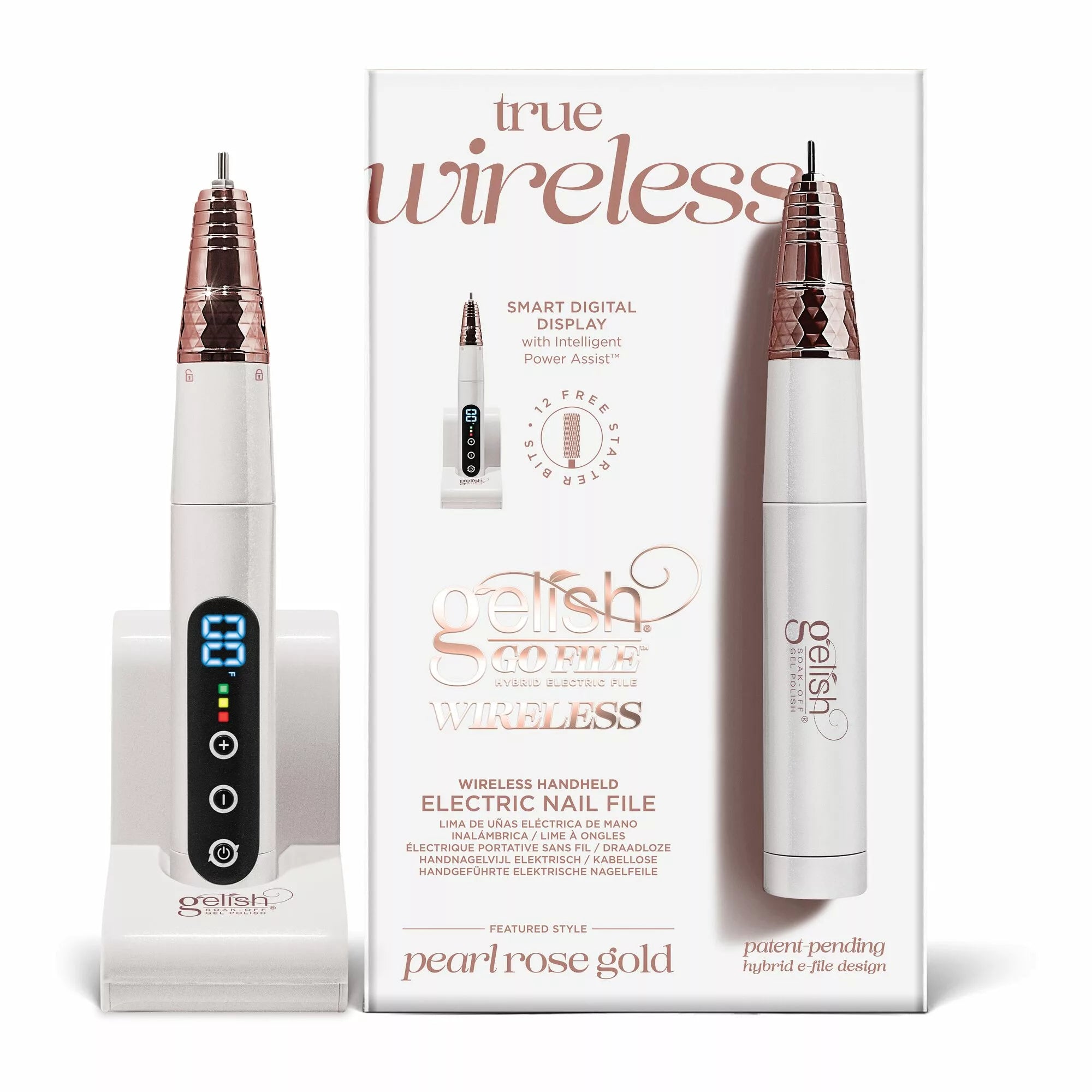 Gelish Go File Wireless Pearl Rose Gold
