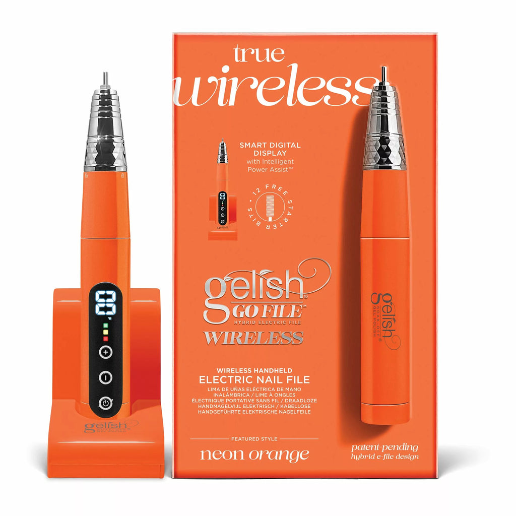 Gelish Go File Wireless Neon Orange