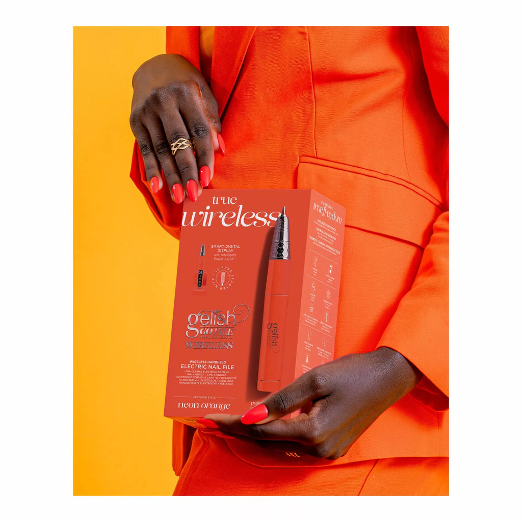 Gelish Go File Wireless Neon Orange