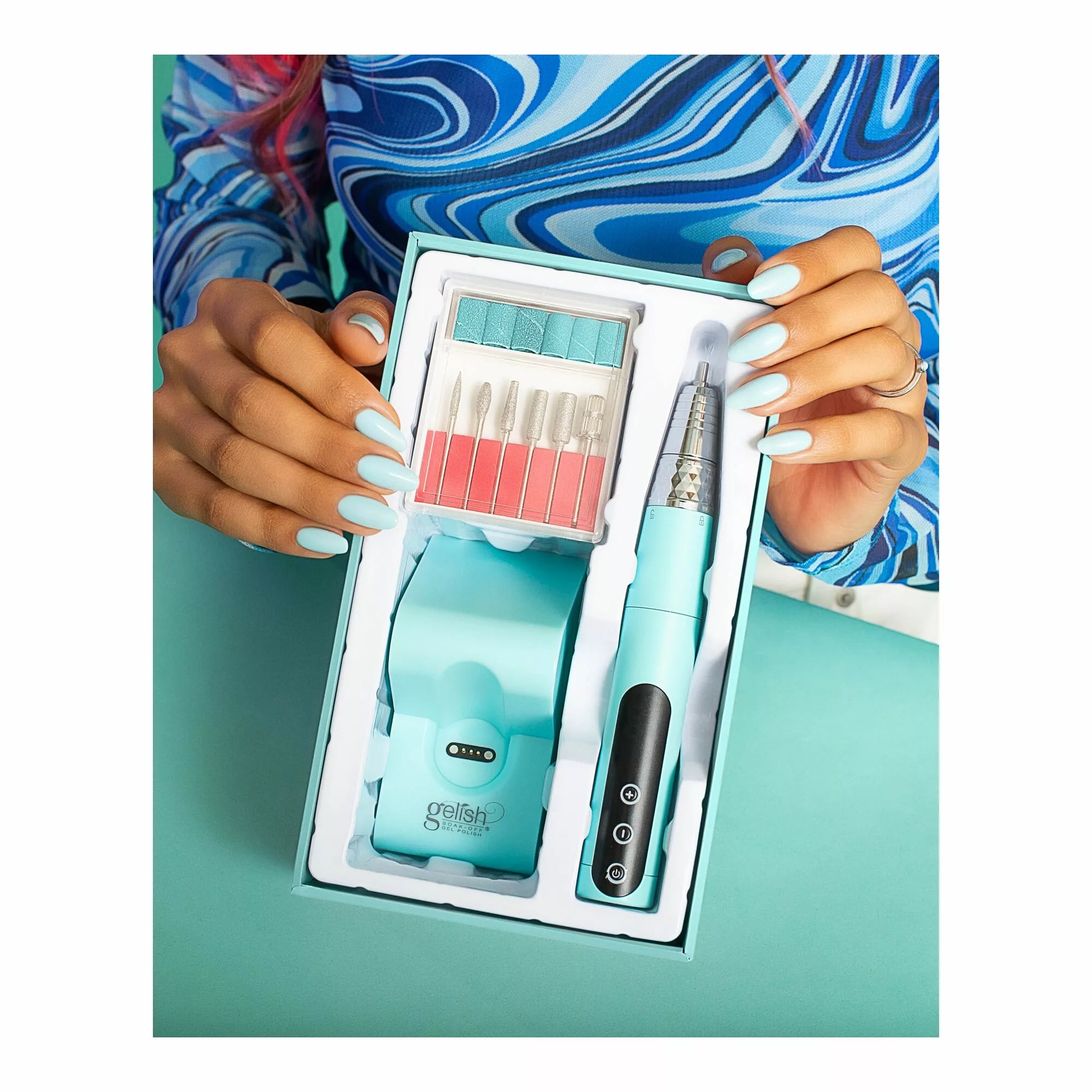 Gelish Go File Wireless Aqua Marine