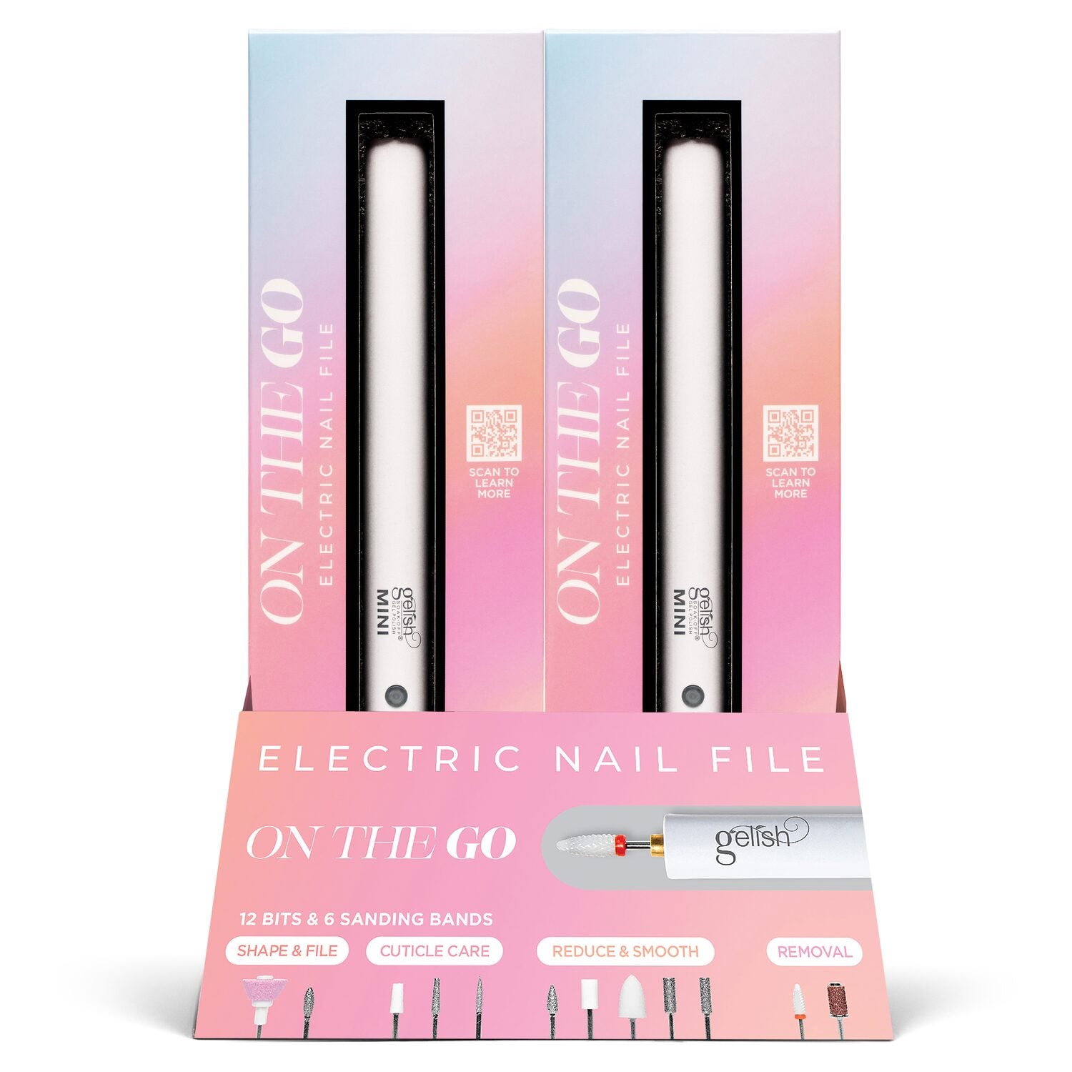 Gelish MINI On The Go E-File - 4pc Display