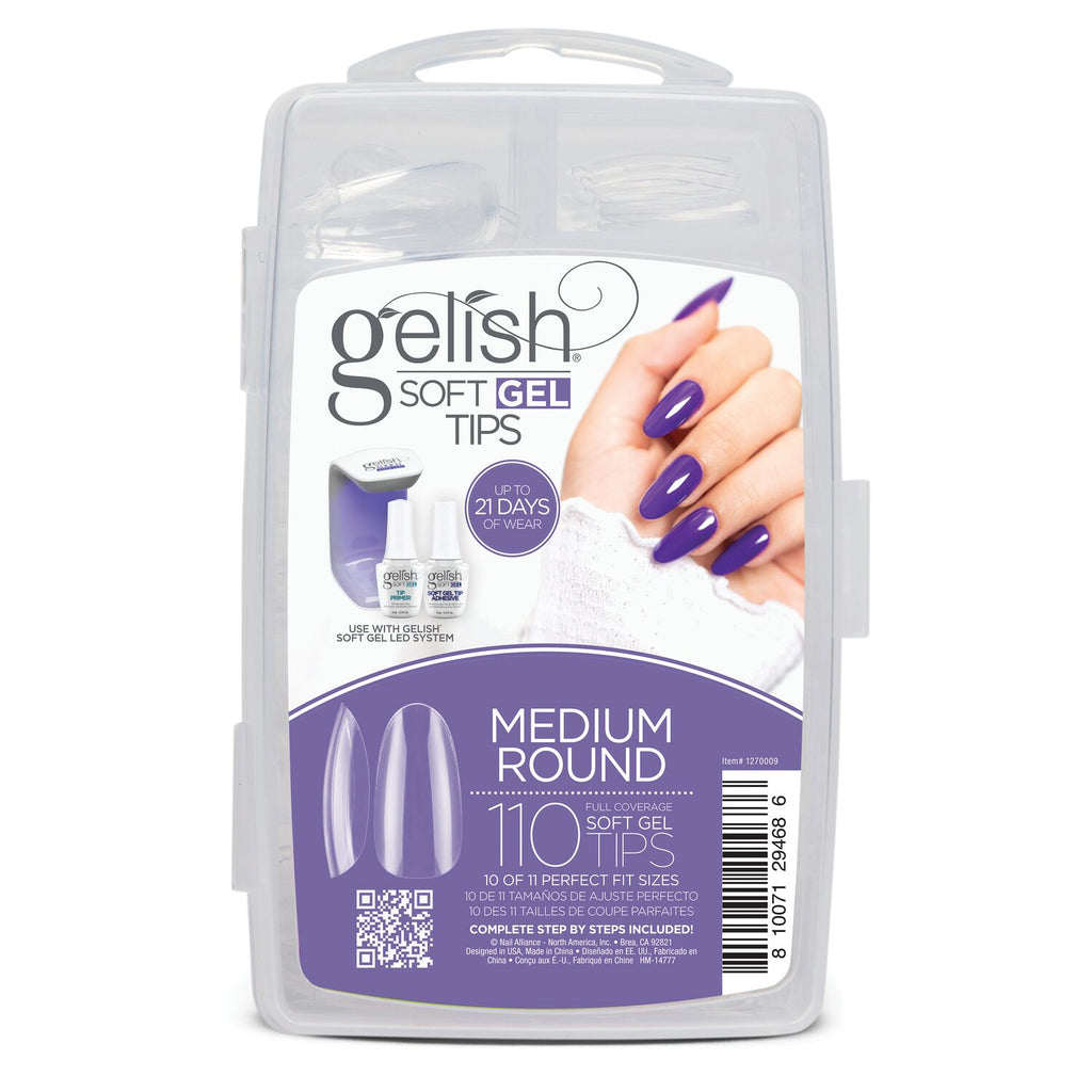 Gelish Soft Gel™ Tips - Medium Round 110CT