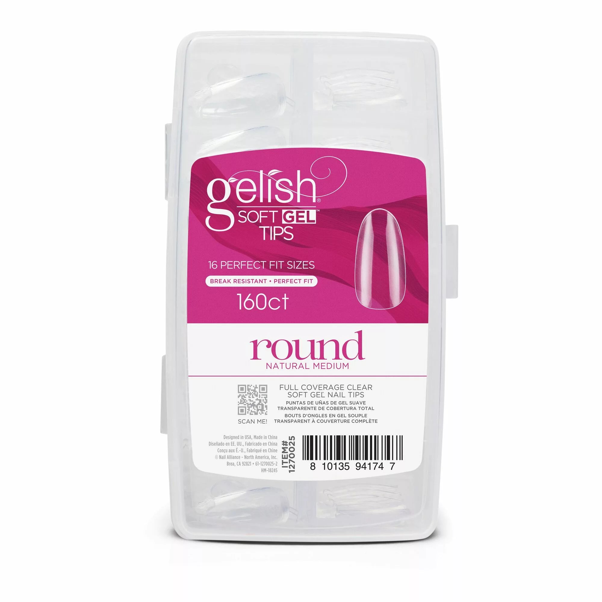 Gelish Soft Gel™ Tips - Medium Round 160CT