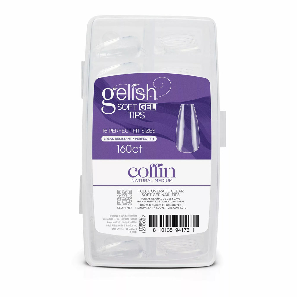 Gelish Soft Gel™ Tips - Medium Coffin 160CT