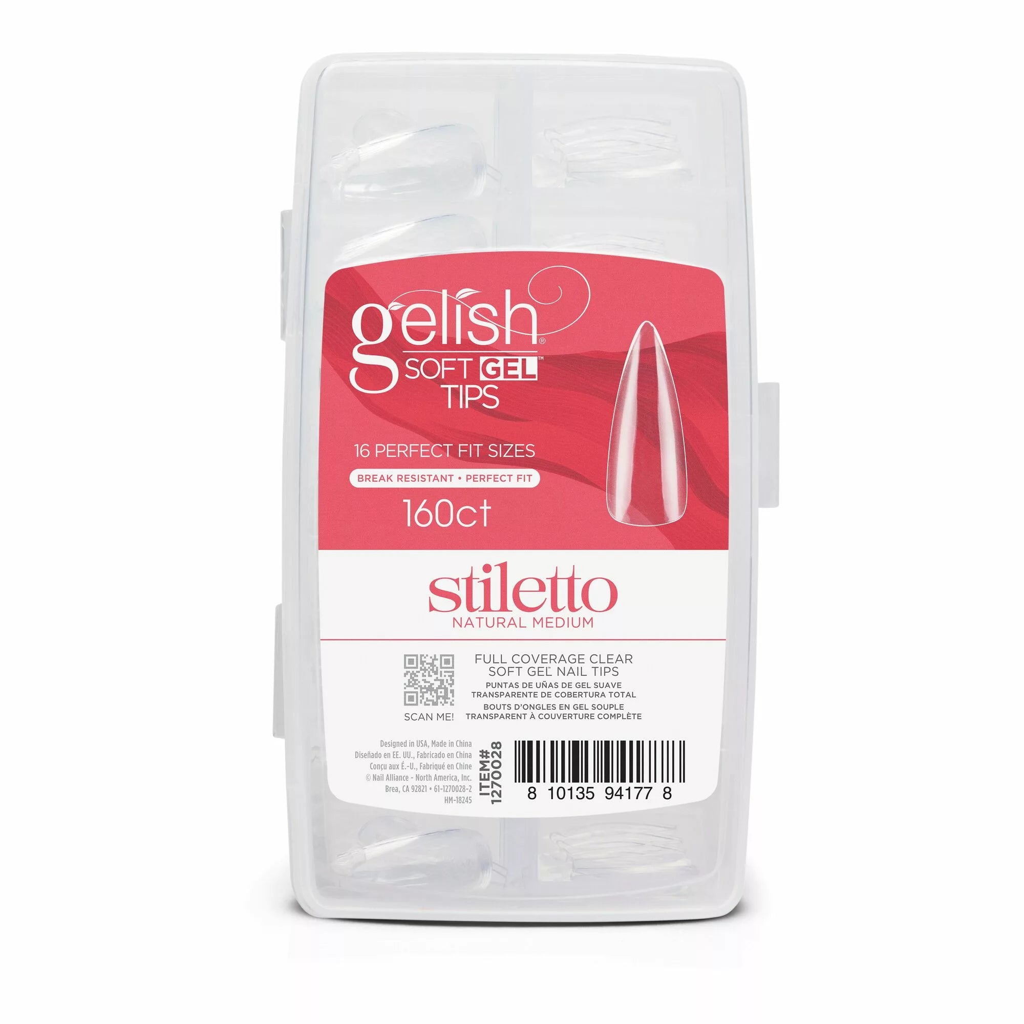 Gelish Soft Gel™ Tips - Medium Stiletto 160CT