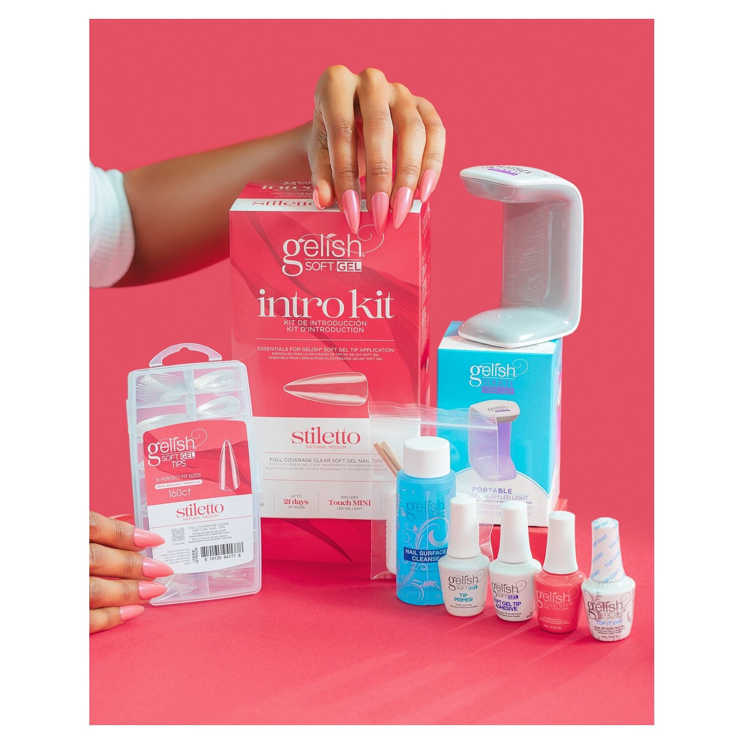 Gelish Soft Gel™ Tips Kit - Medium Stiletto 160CT