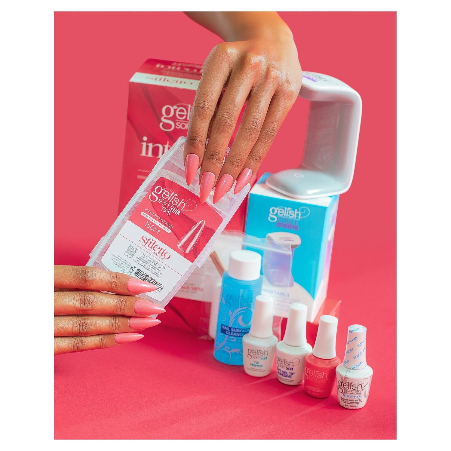 Gelish Soft Gel™ Tips Kit - Medium Stiletto 160CT