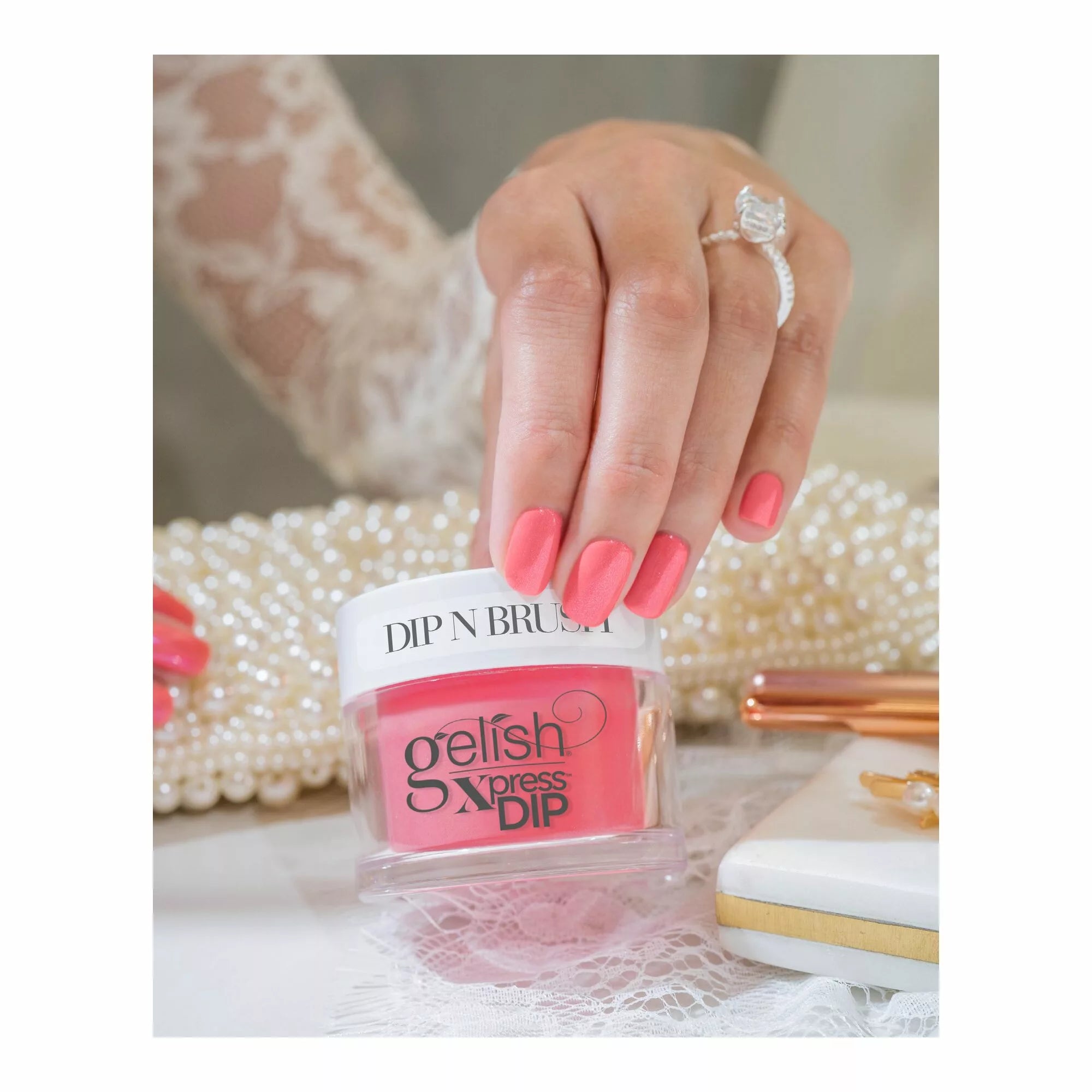 Gelish Xpress Dip N Brush Cancan We Dance?, 43g (1.5 Oz)
