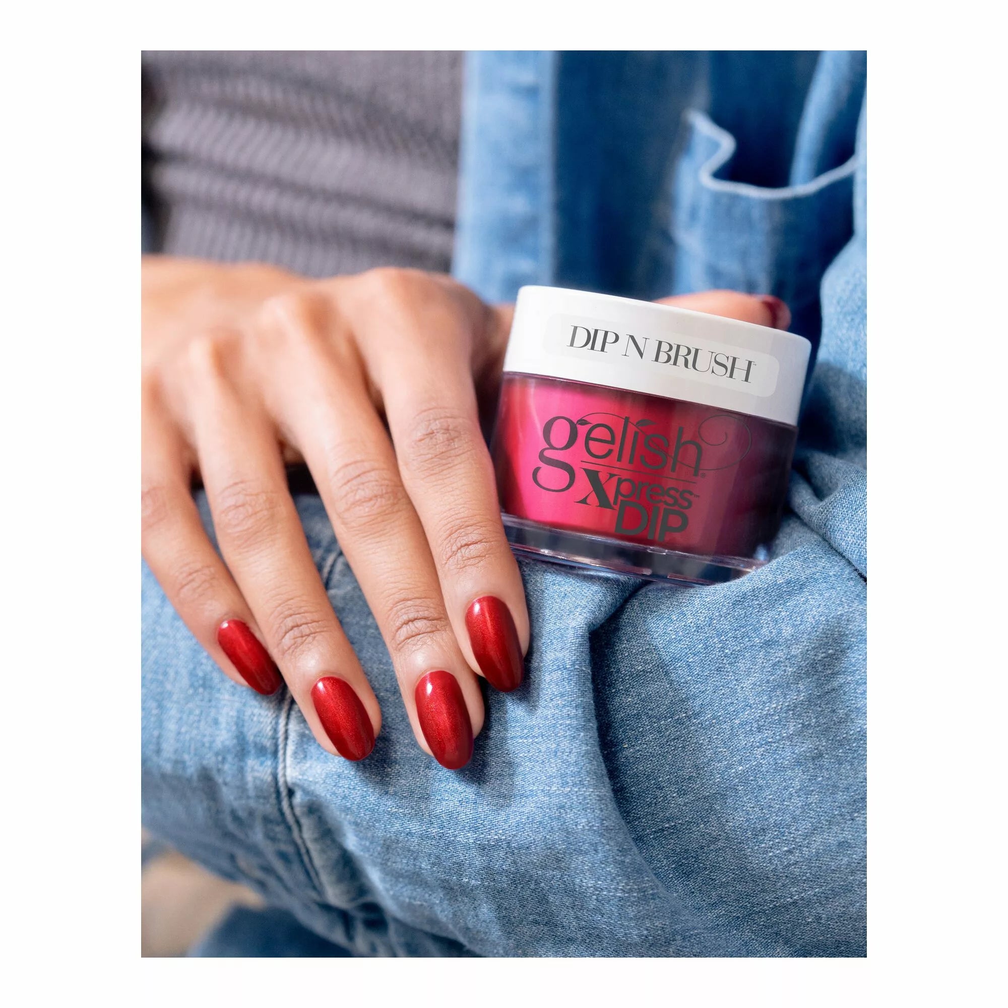 Gelish Xpress Dip N Brush What's Your Poinsettia?, 43g (1.5 Oz)