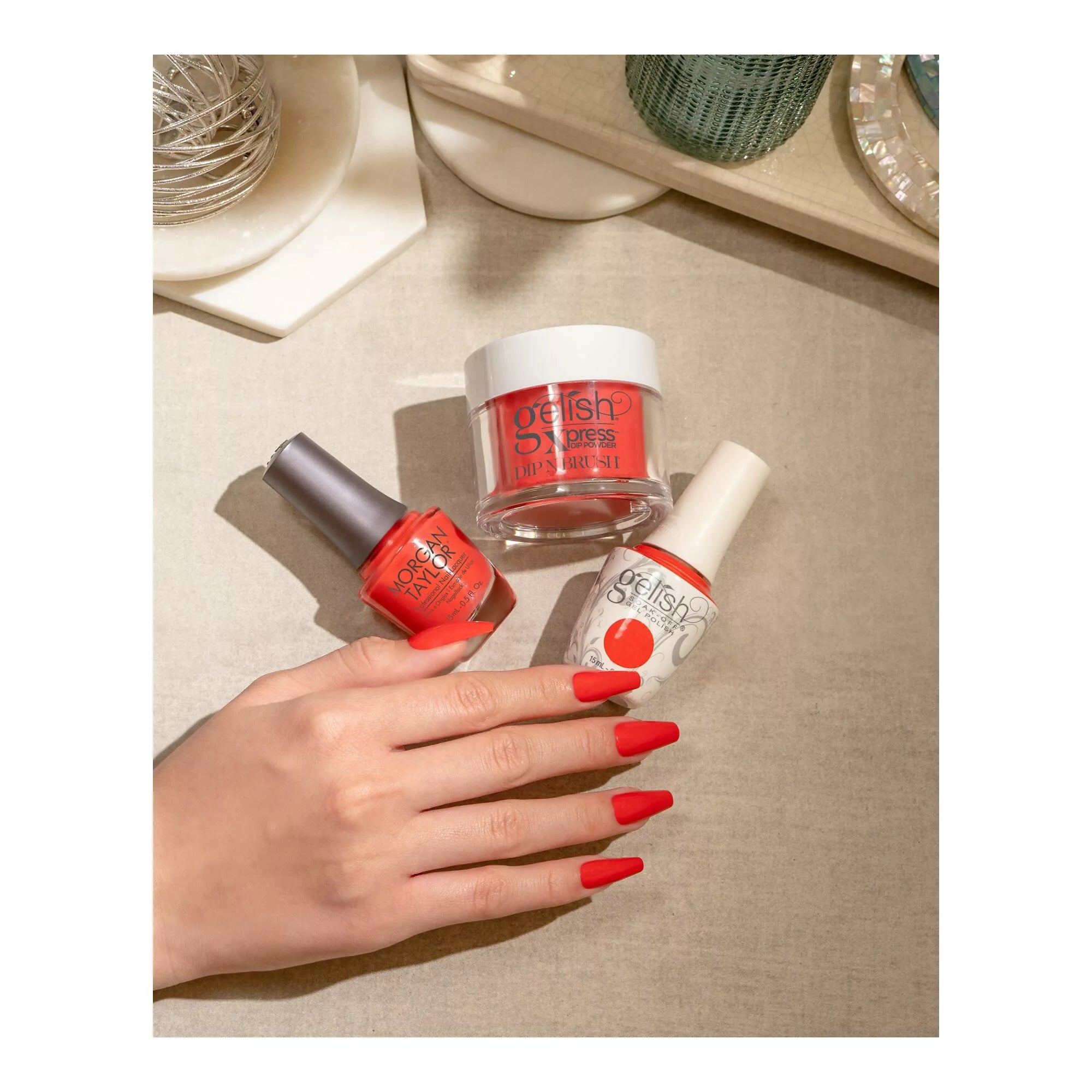 Gelish Xpress Dip N Brush Tiger Blossom, 43g (1.5 Oz)