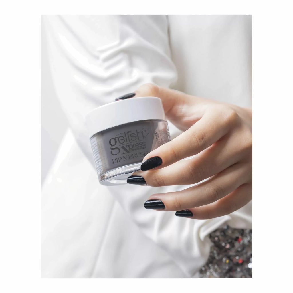 Gelish Xpress Dip N Brush Black Shadow, 43g (1.5 Oz)