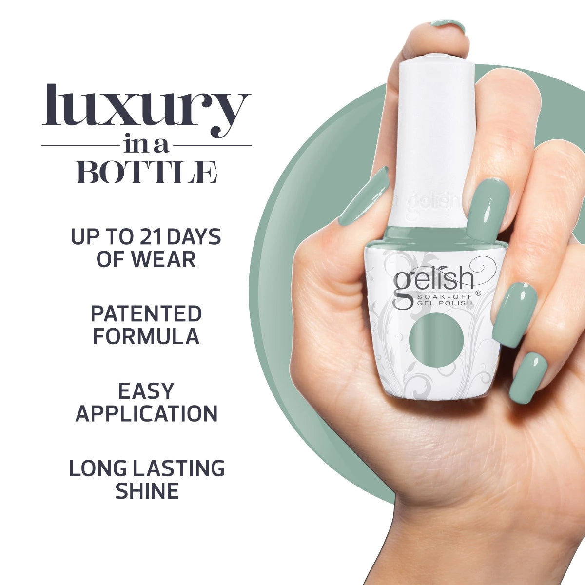 Gelish Soak-Off Gel Polish Mint For Me, 0.5 oz
