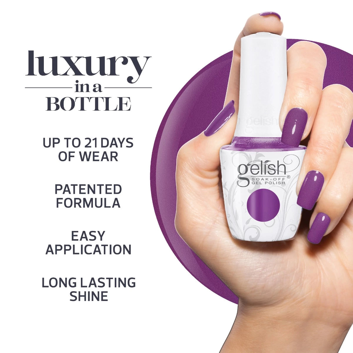 Gelish Soak-Off Gel Polish Berrylicious Bliss, 0.5 oz