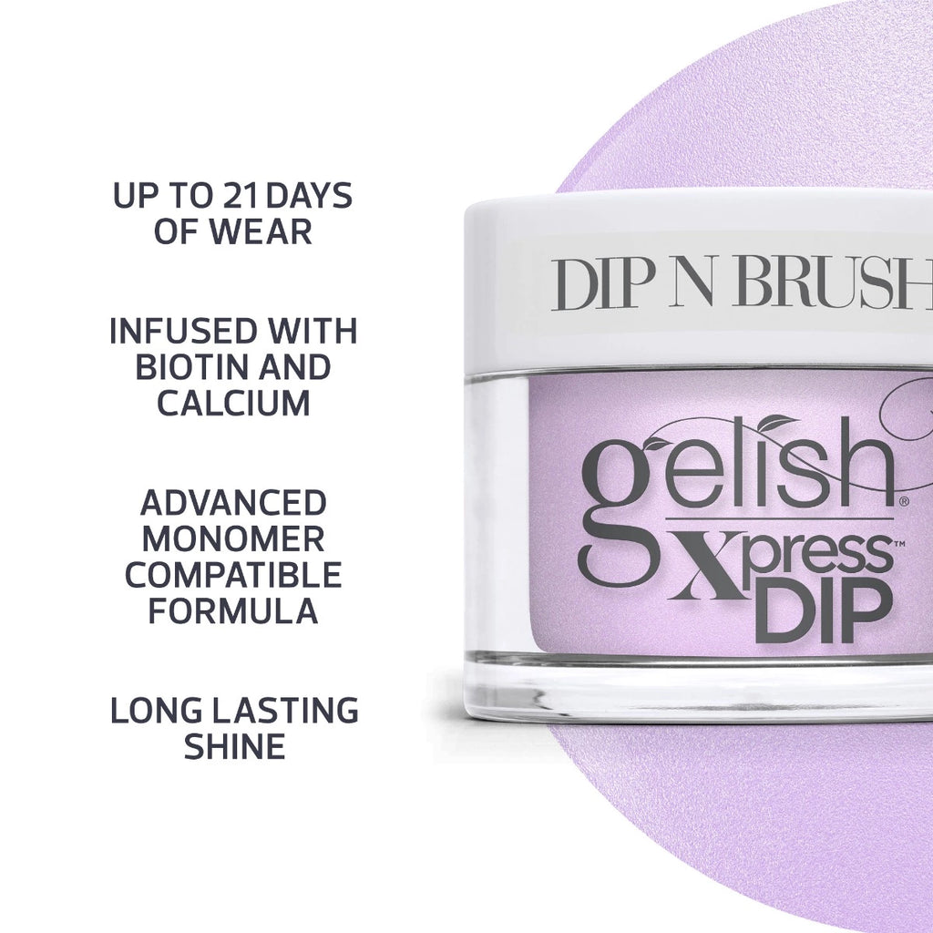 Gelish Xpress Dip N Brush Lucidly Lavender, 43g (1.5 Oz)