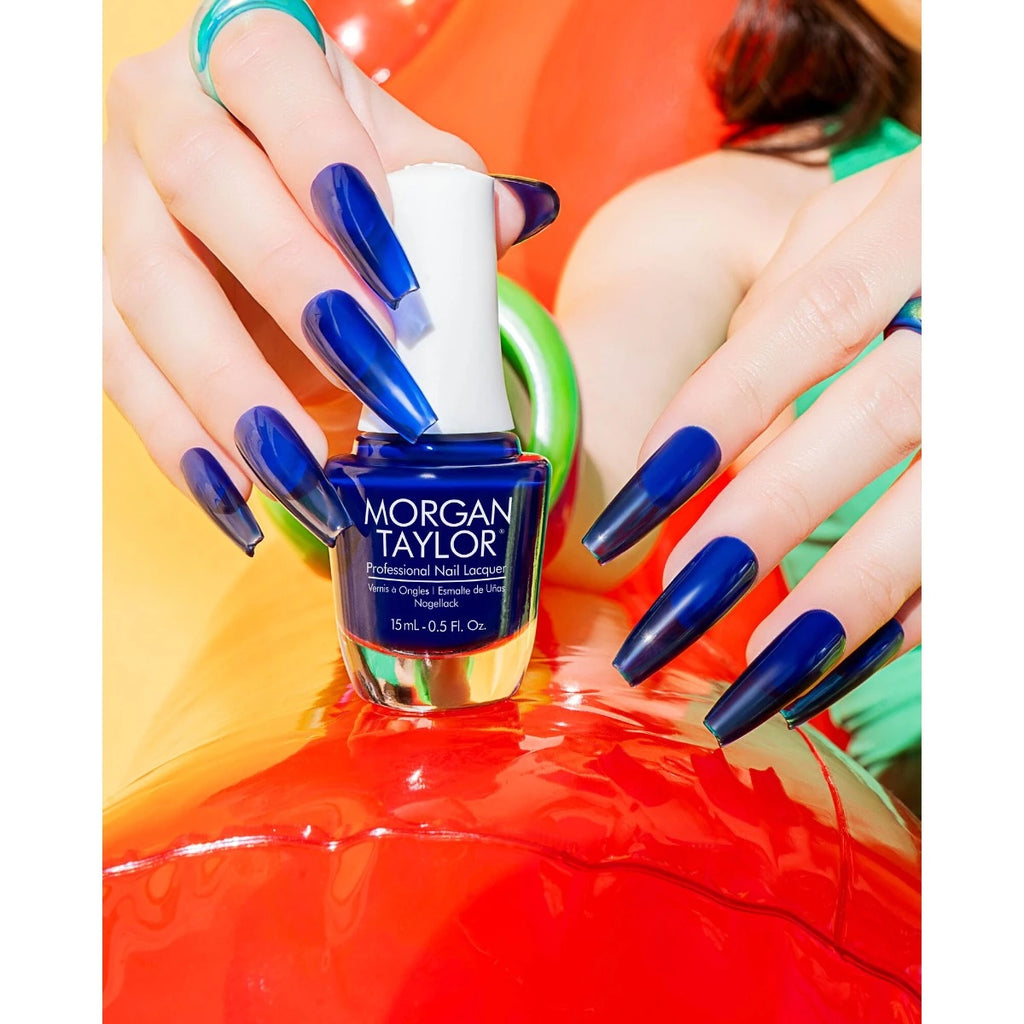 Morgan Taylor Nail Lacquer Blue Crush Rush, 0.5 oz
