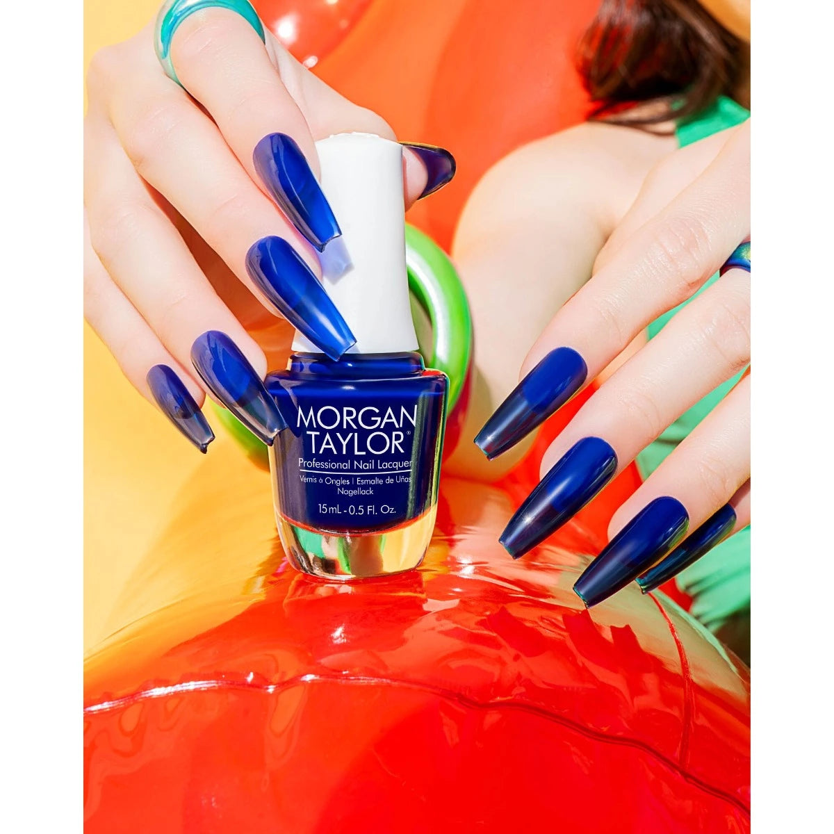 Morgan Taylor Nail Lacquer Blue Crush Rush, 0.5 oz