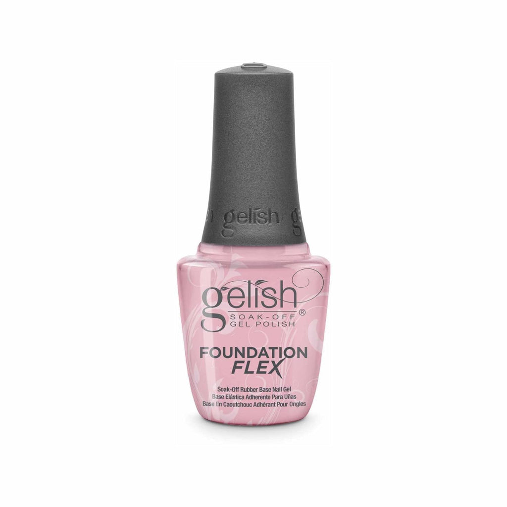 Gelish Foundation Flex Rubber Base Light Nude, 0.5 oz