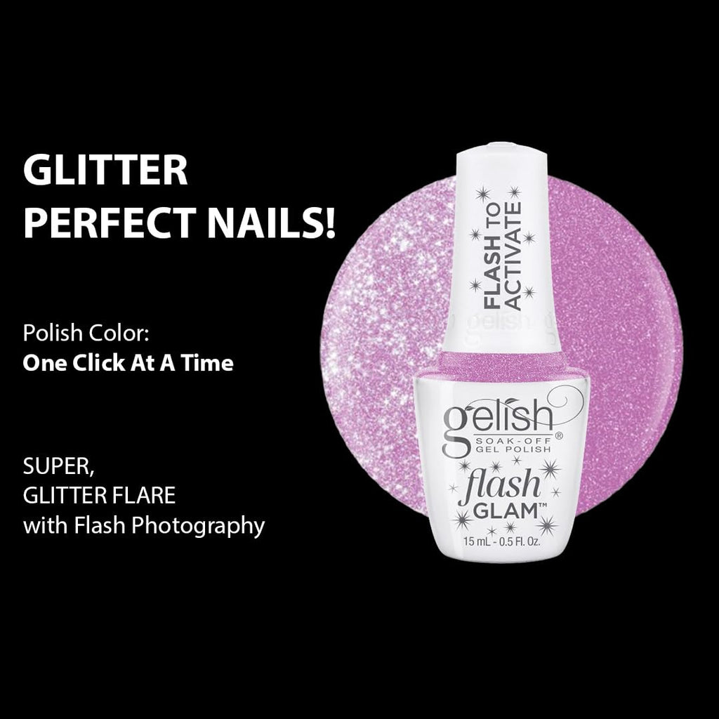 Gelish Flash Glam One Click At A Time, 0.5 oz