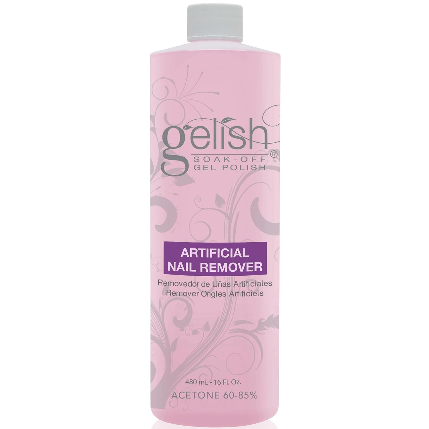 Gelish Artificial Nail Gel Polish Remover, 16 oz
