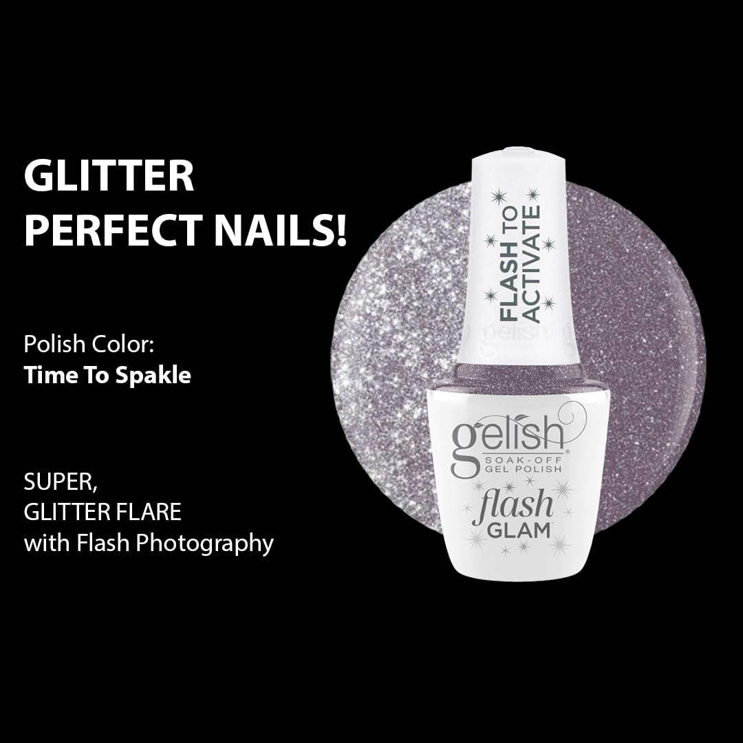 Gelish Flash Glam Time To Sparkle, 0.5 oz