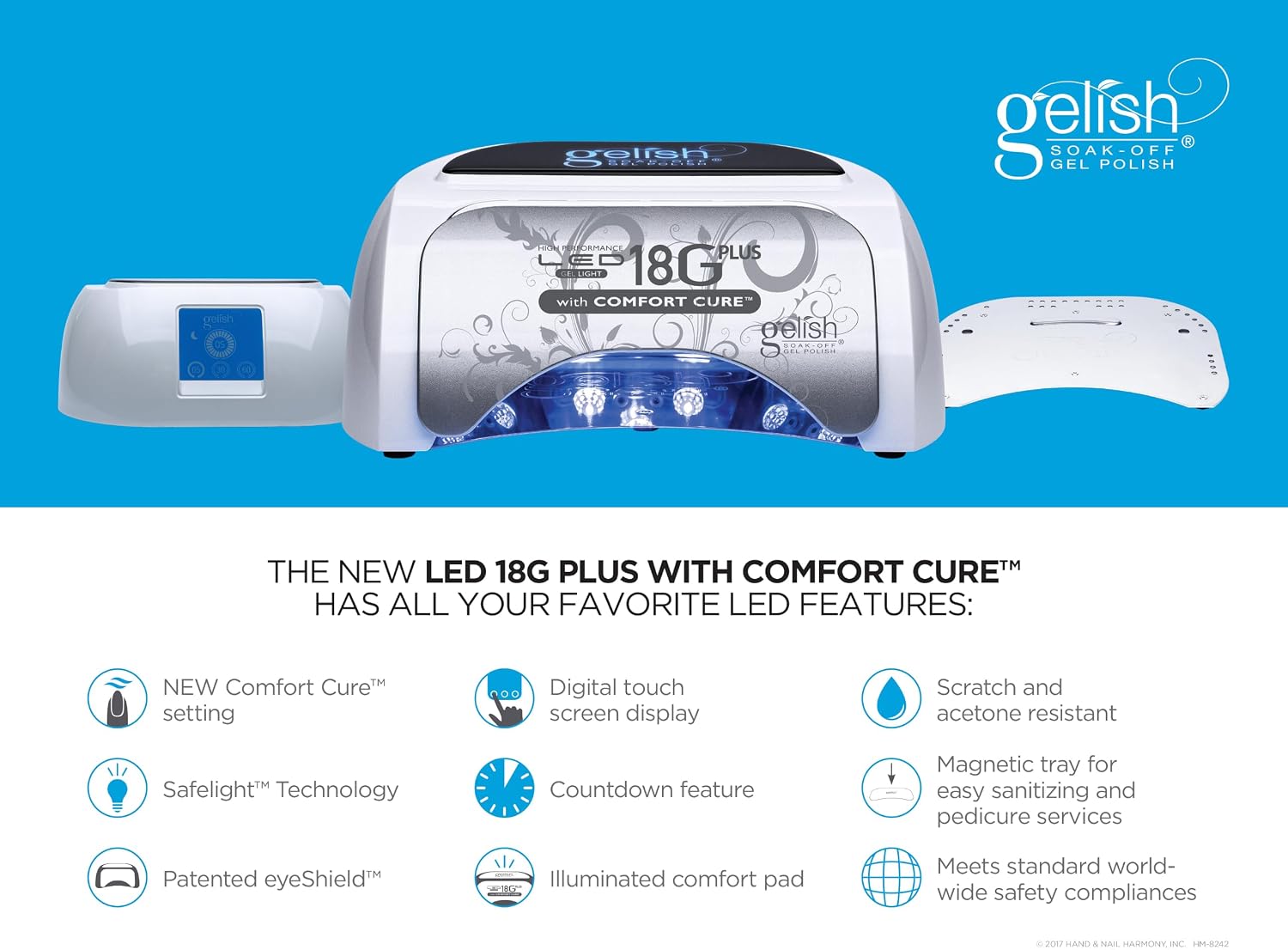 Gelish 18G+ LED Light With Comfort Cure