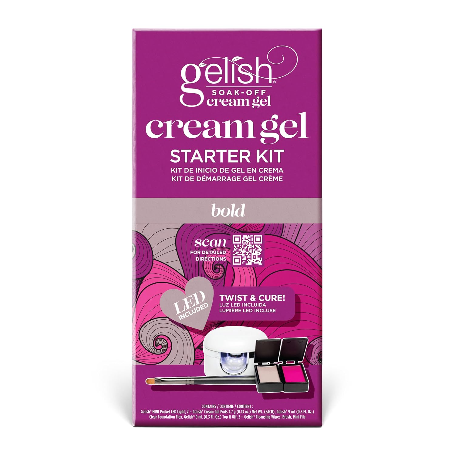 Gelish Cream Gel Bold Starter Kit