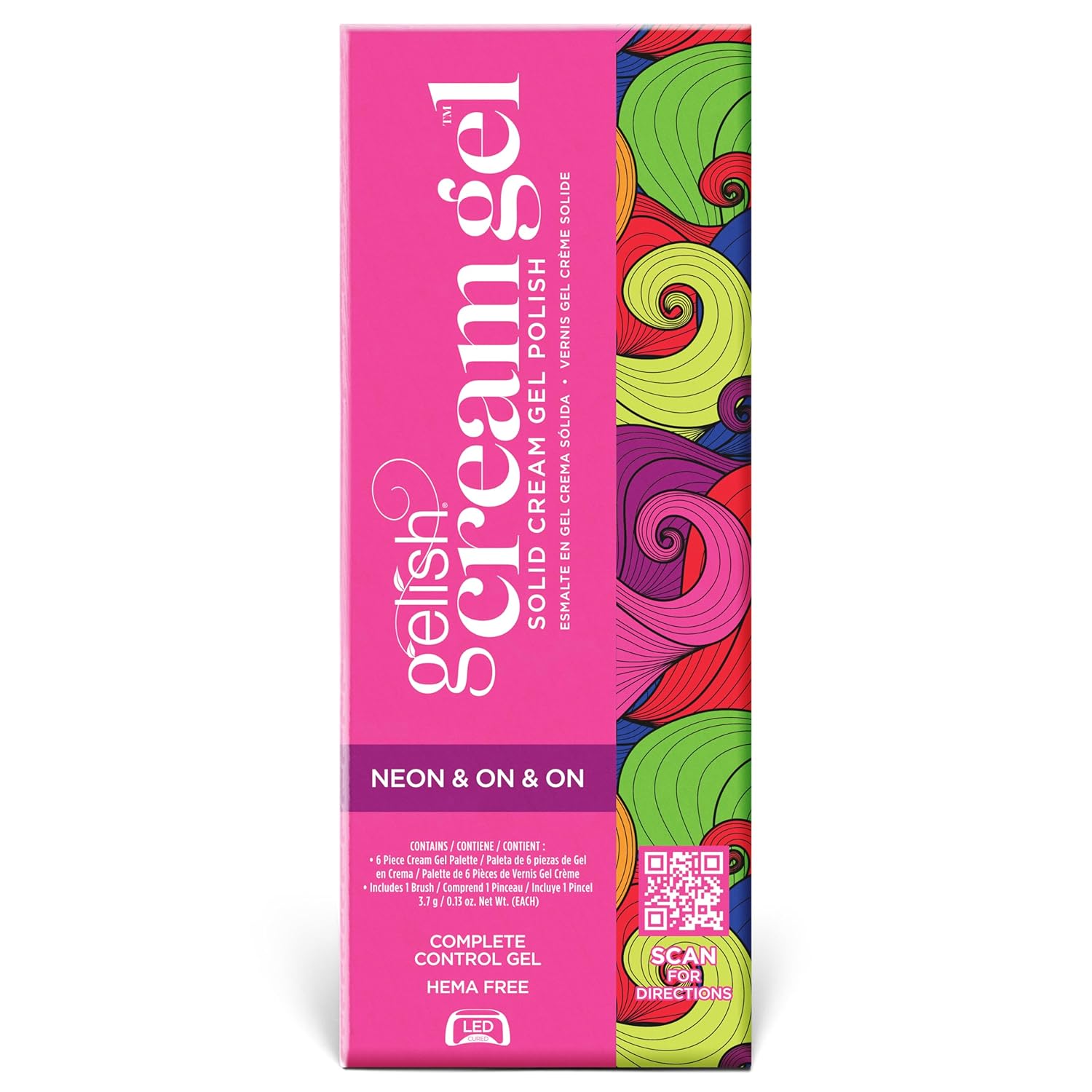 Gelish Cream Gel Neon & On & On, 6PC