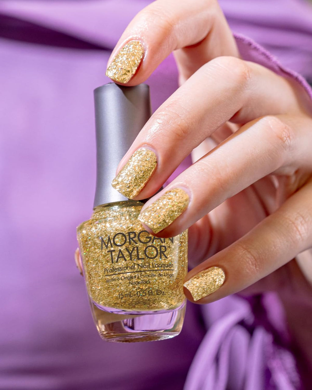 Morgan Taylor Nail Lacquer All That Glitters Is Gold, 0.5 oz