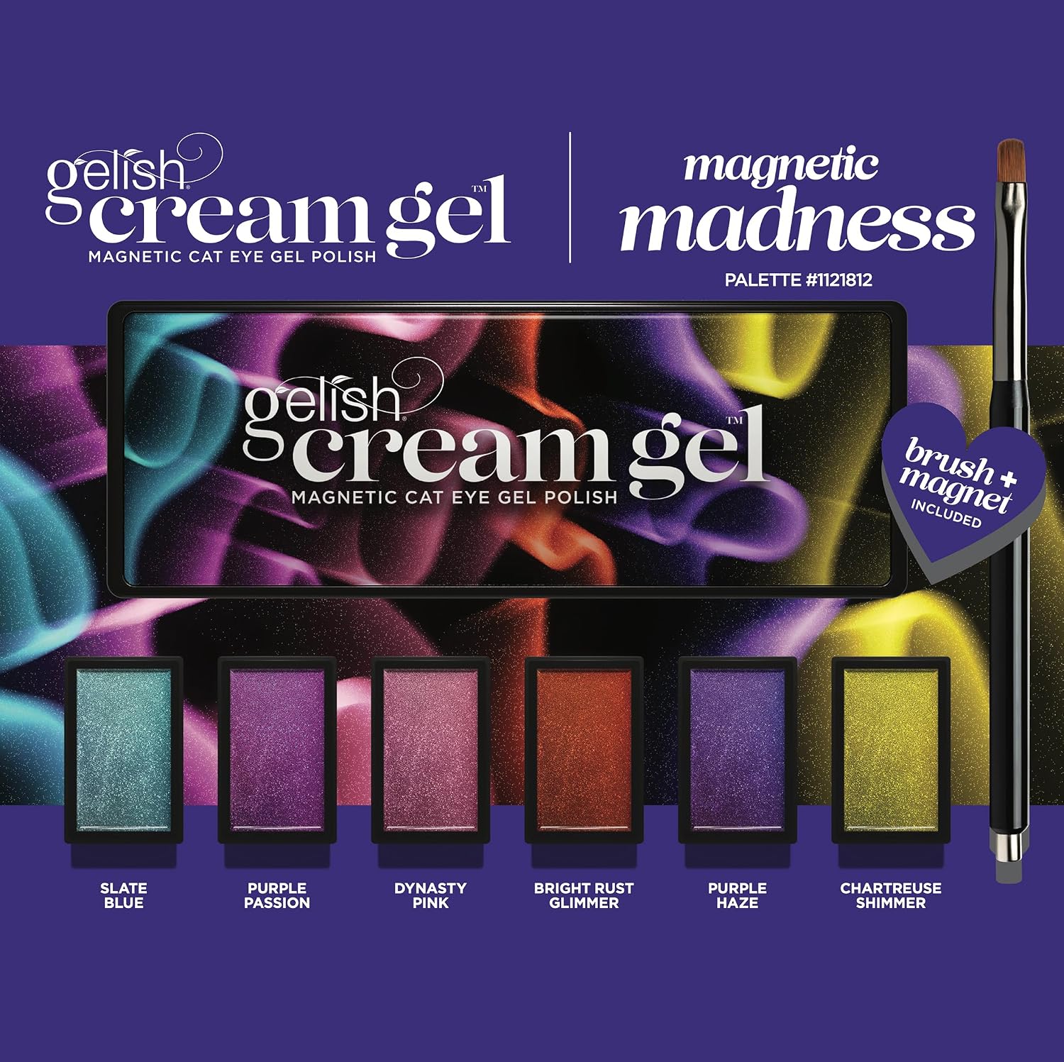 Gelish Cream Gel Magnetic Madness, 6PC