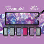Gelish Cream Gel Rich In Glitter, 6PC