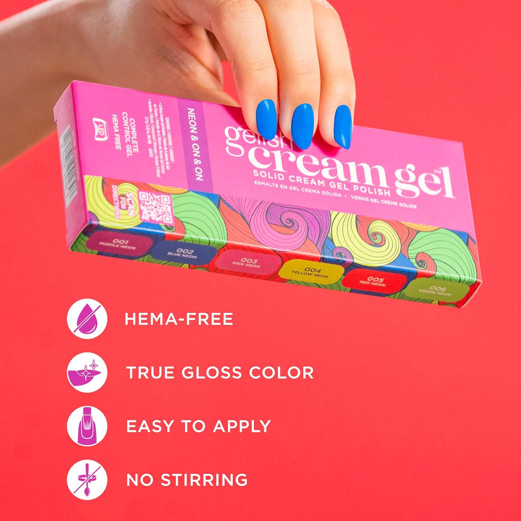 Gelish Cream Gel Neon & On & On, 6PC