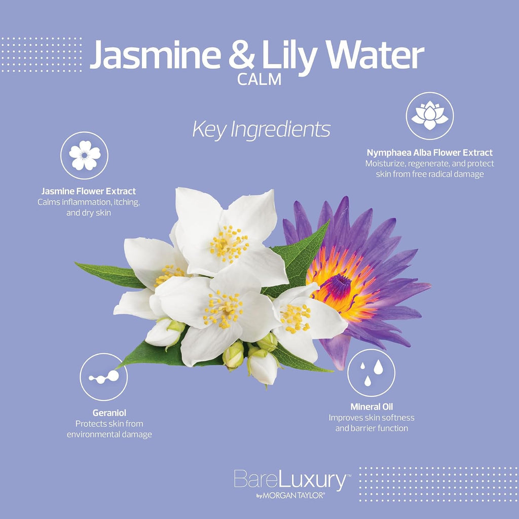 Morgan Taylor BareLuxury Calm Jasmine & Lily Water 4PK